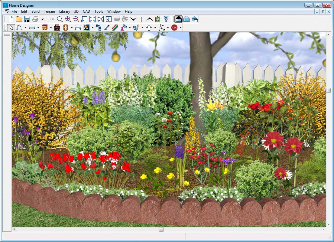 Garden Landscape Design Clip Art