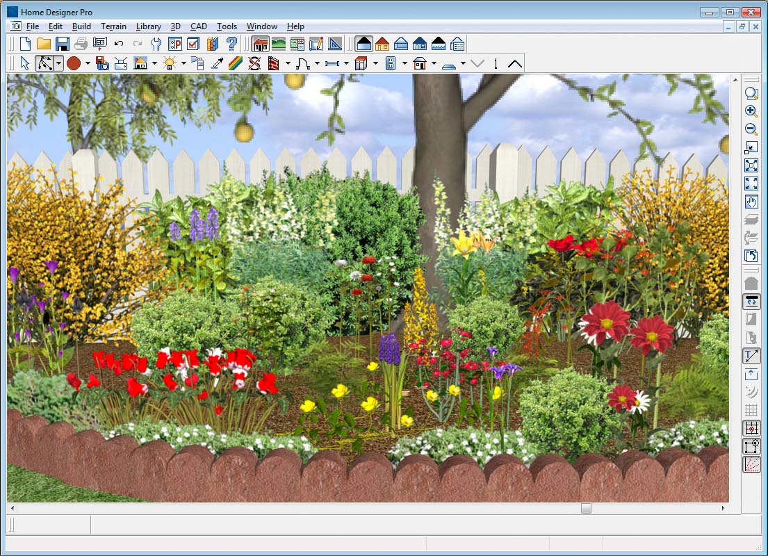 landscape drawing ideas Home and Garden Flower Bed Designs | 1105 x 800